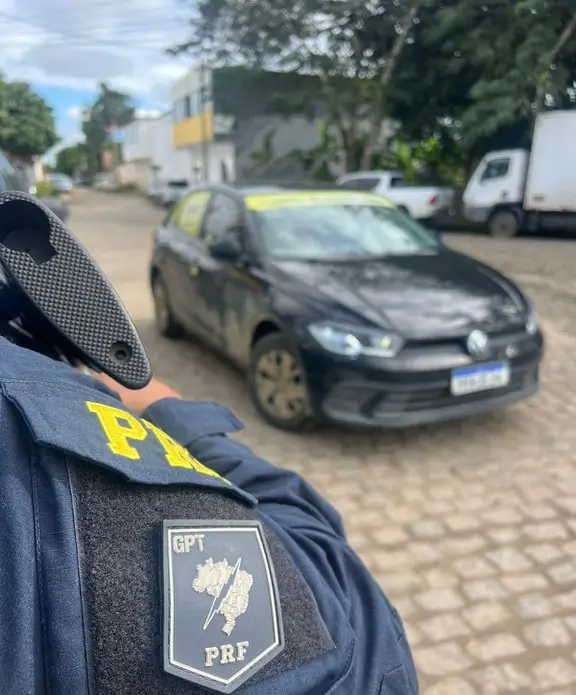 carro roubado prf