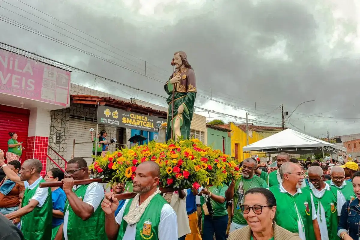 Imagem venerável de Nossa Senhora da Purificação participa da Procissão de São Roque em Terra Nova 4 Imagem de São Roque da cidade de Terra Nova