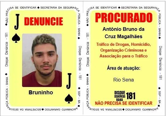 baralho do crime Bruninho preso