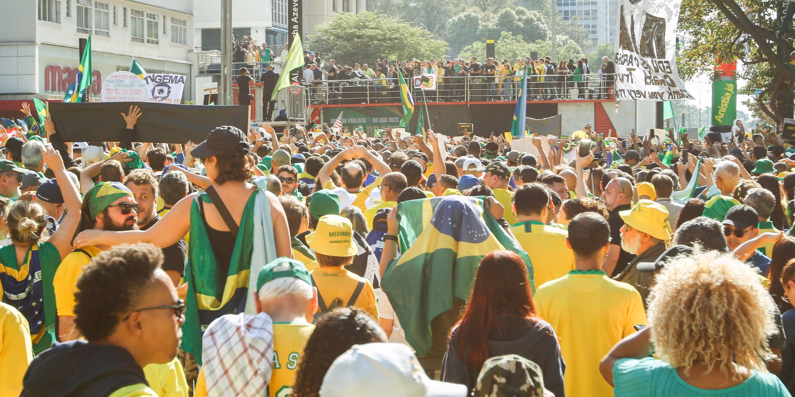 manifestação apoiadores Bolsonaro