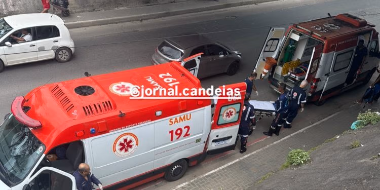 jovem pula de viaduto Candeias