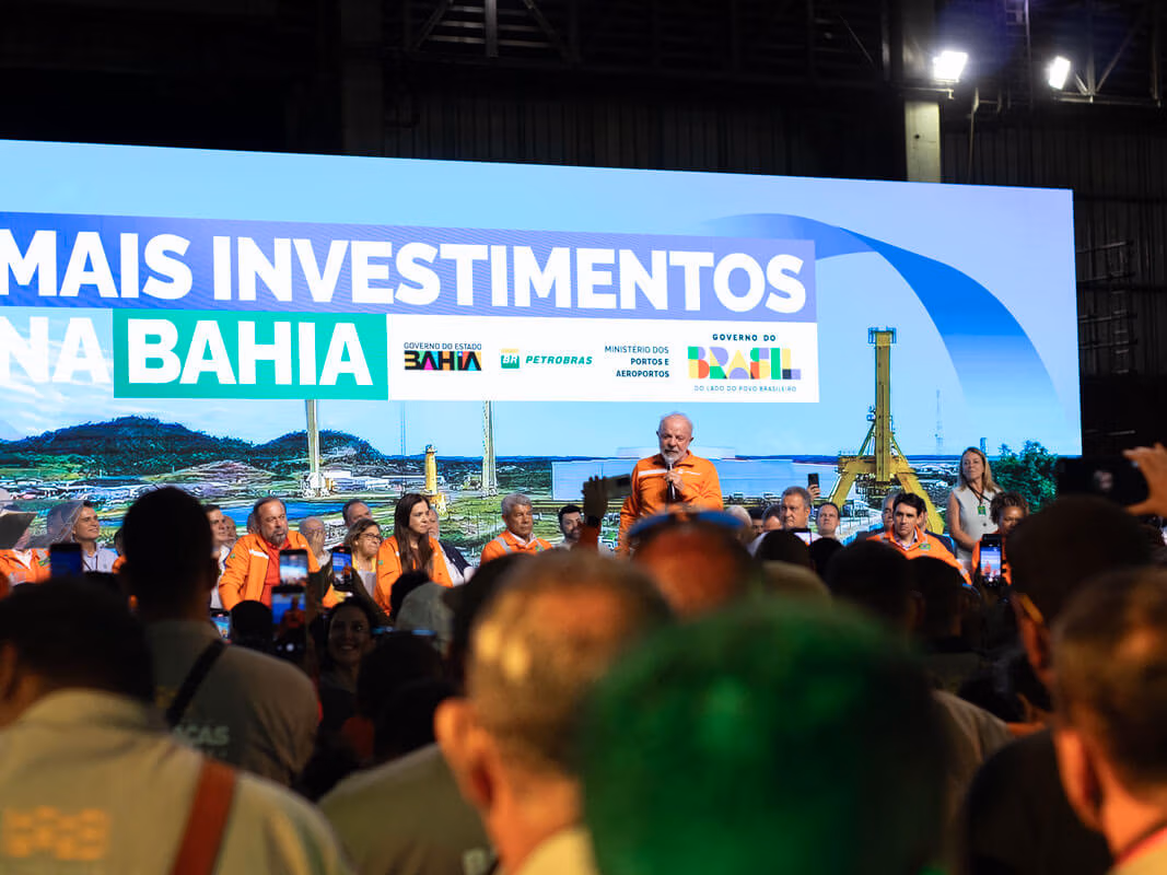 Lula no Estaleiro Enseada em Maragogipe