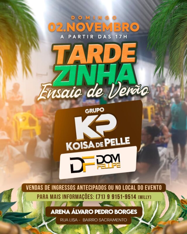 Eventos em Santo Amaro movimentam o fim de semana com música e cultura 2 tardezinha Koisa de Pelle Santo Amaro