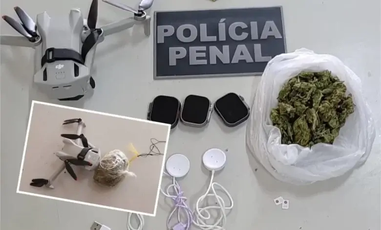 drone drogas presídio salvador