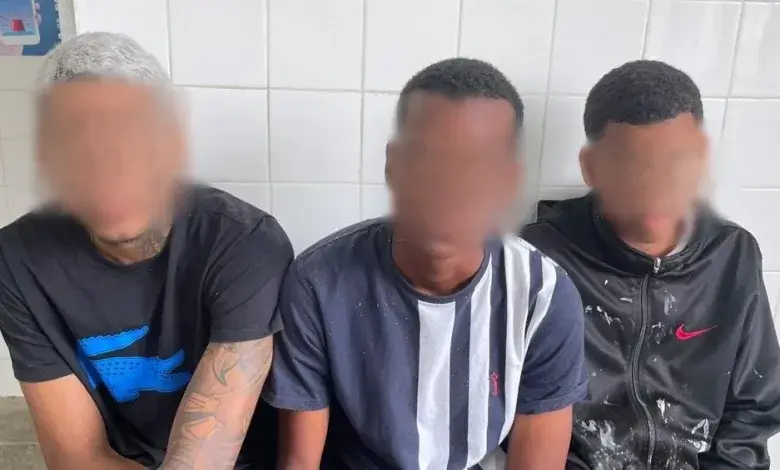jovens presos em Conceição do Jacuípe