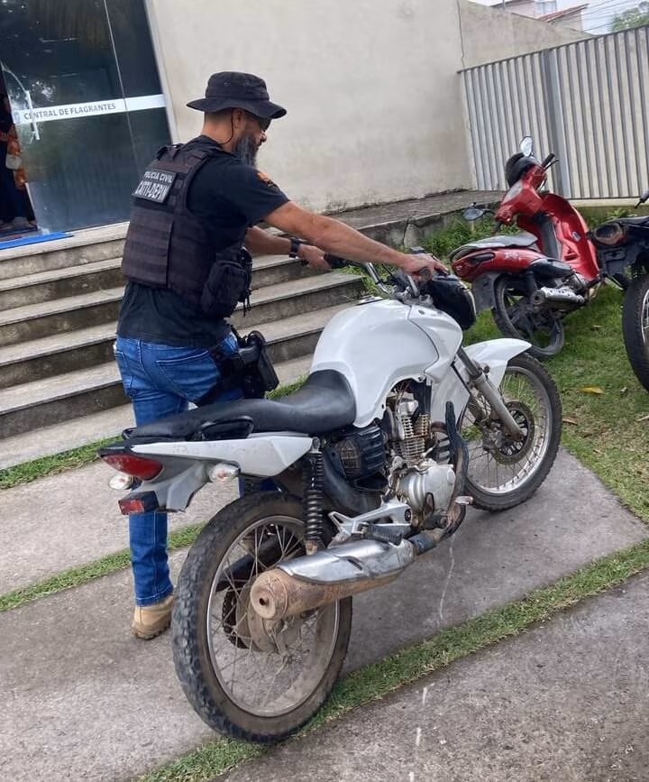 moto roubada recuperada em eunápolis