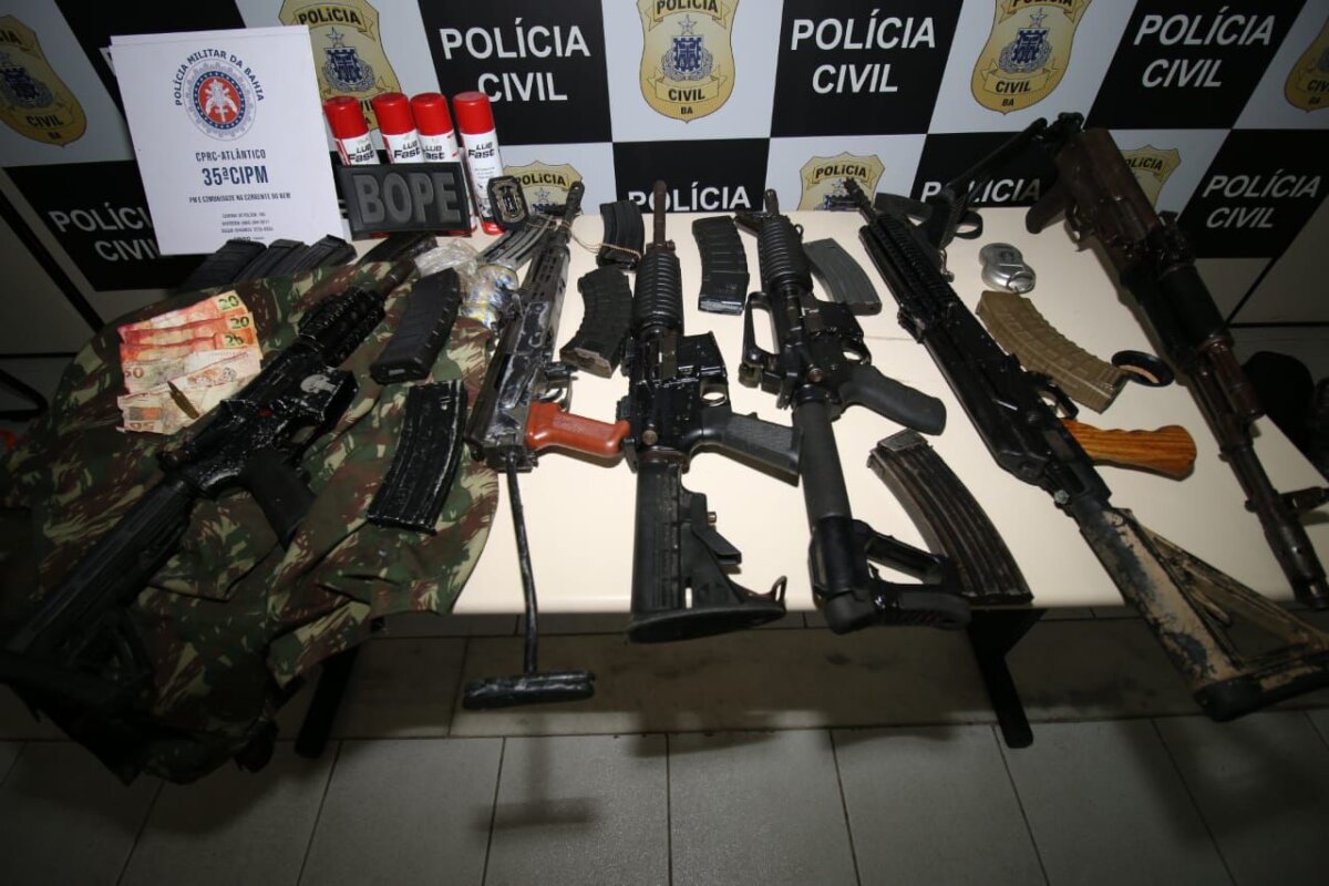 armas apreendidas na Bahia