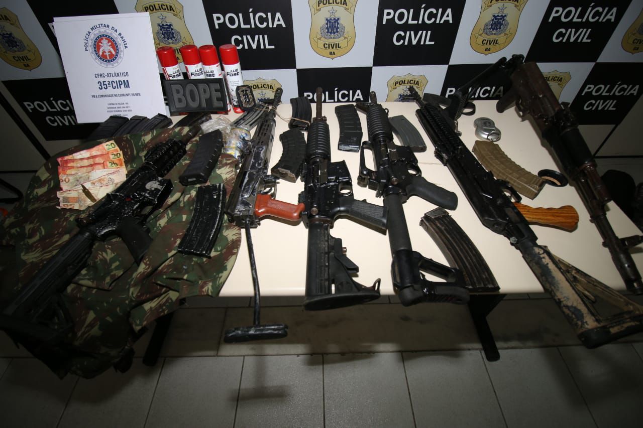 armas apreendidas na Bahia