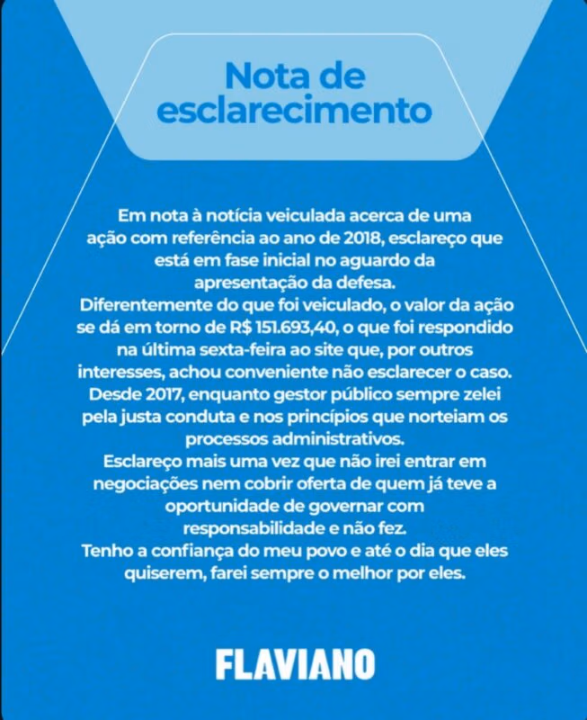 nota de esclarecimento