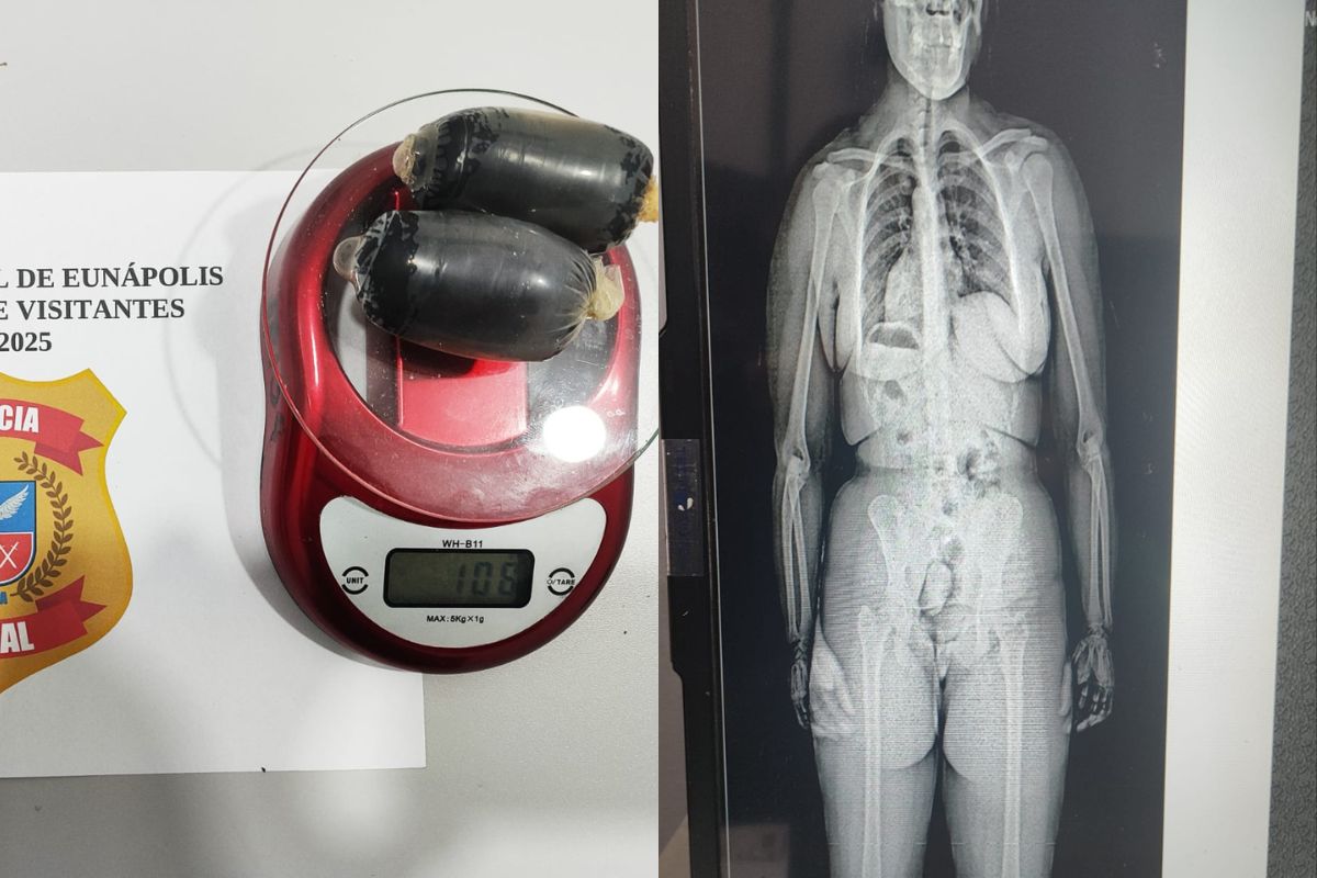 drogas escondidas na parte íntima