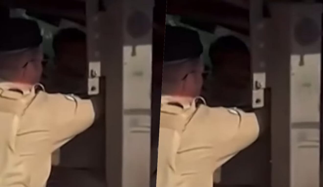 criança fica presa em estepe de caminhão