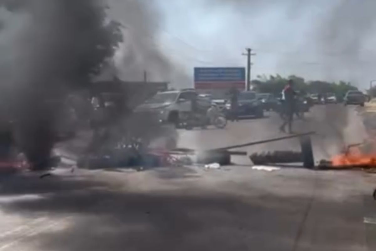 manifestação em Saubara