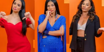 paredão BBB 26 Jordana, Marciele e Solange Couto