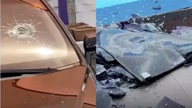 Destruição de frota de veículos em Feira de Santana