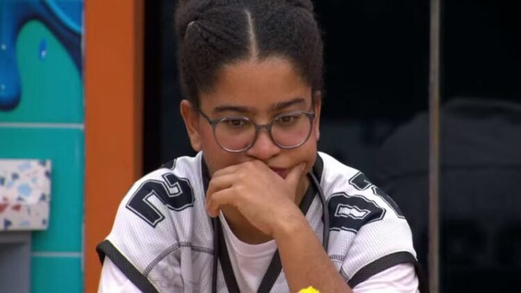 Milena, BBB 26, pensativa