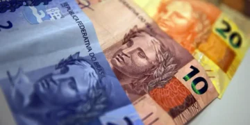 cédulas de real dinheiro