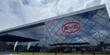 Fábrica da BYD em Camaçari, na Região Metropolitana de Salvador
