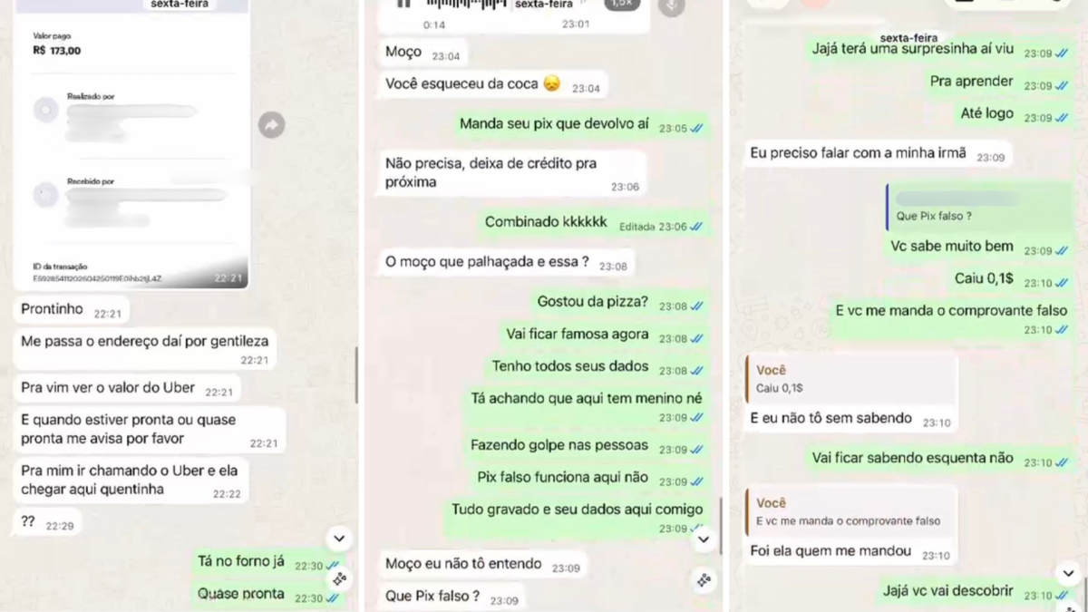 golpe do pix falso