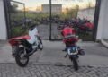 Motos roubadas em Feira de Santana são recuperadas pela Polícia Civil em Santo Amaro 2 duas motos, recuperadas, estacionadas no pátio da delegacia