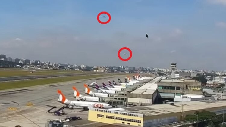 Um Boeing da Gol e uma aeronave da Azul ficaram a apenas 22 metros de distância em Congonhas, gerando pânico no tráfego aéreo | Reprodução