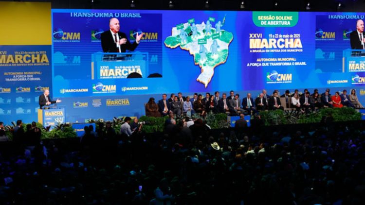 Marcha dos prefeitos em Brasília: candidatos à presidência sob escrutínio municipal 1 Reprodução/CNM