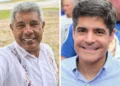 jerônimo rodrigues e acm neto em foto montada lado a lado