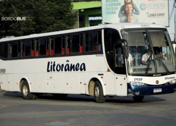 ônibus da empresa Litorânea