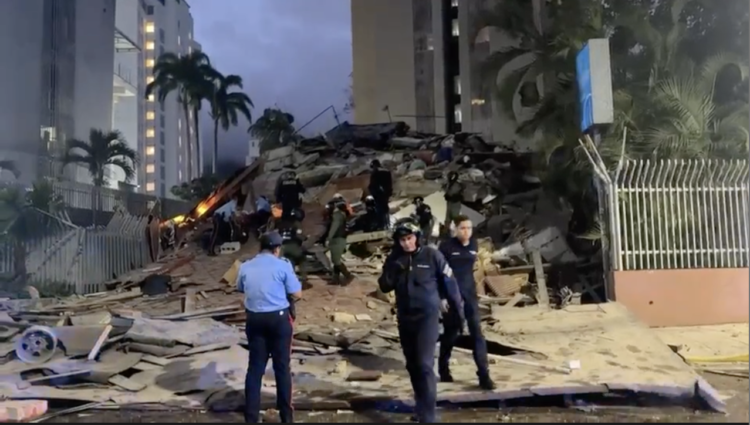 terremoto na Venezuela - prédio desabou