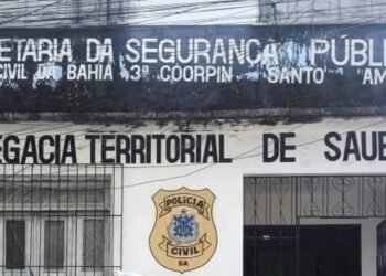 Fachada da Delegacia de Saubara