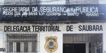 Fachada da Delegacia de Saubara