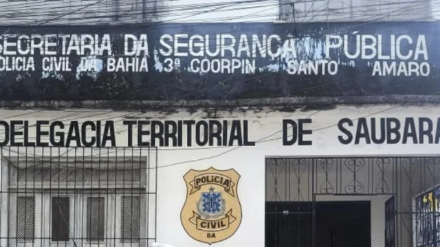 Fachada da Delegacia de Saubara