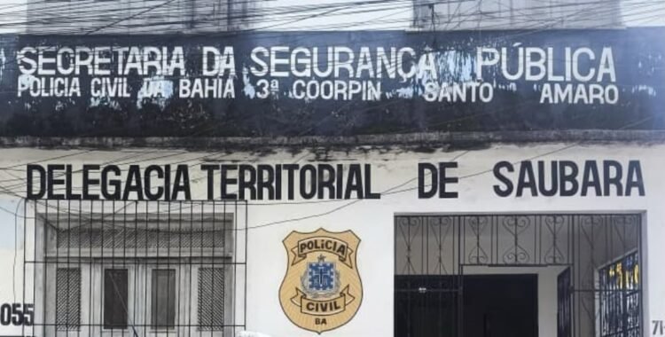 Fachada da Delegacia de Saubara