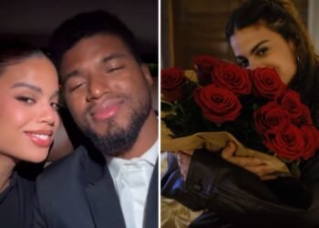 Clara ao som de uma música romântica de Djavan , reforçando ainda mais os rumore