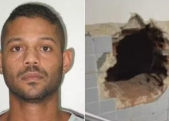O furto na casa lotérica ocorreu em 2025, quando criminosos invadiram o local após desativar o sistema de alarme | Reprodução