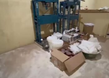Laboratório foi descoberto durante diligências da Polícia Civil, por meio da Operação Timeline | Divulgação | PCBA