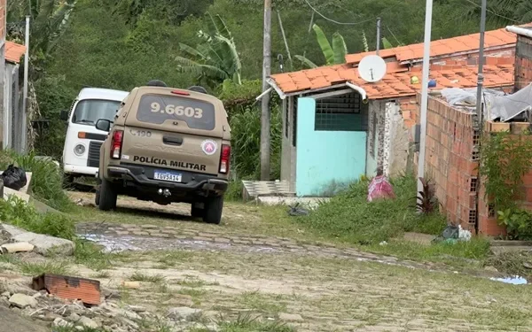 carro da Polícia Militar da Bahia em Conceição do Jacuípe