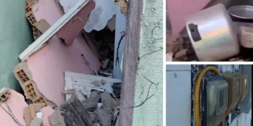 botijão de gás explode em Santo Antônio de Jesus