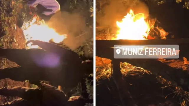 policia destroi drogas em muniz ferreira