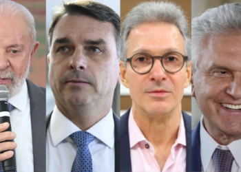 Lula, Flávio Bolsonaro, Zema e Caiado