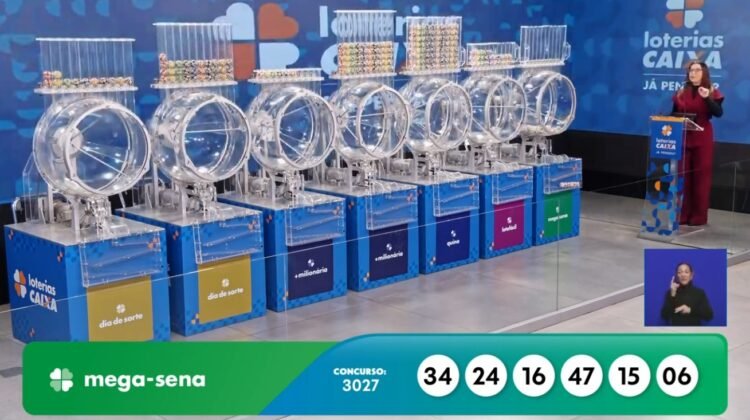 Mega-sena 3027 sorteia prêmio milionário de mais de 32 milhões de reais 1 Sena Ana Marin/g1