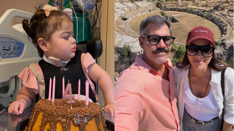 Início da introdução alimentar de Maria Guilhermina marca nova fase na recuperação da filha de Juliano Cazarré 1 Reprodução / Instagram @leticiacazarre