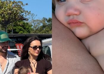 Zuza Helena, filha de Rafa Kalimann e Nattan, protagoniza passeio de lancha em família