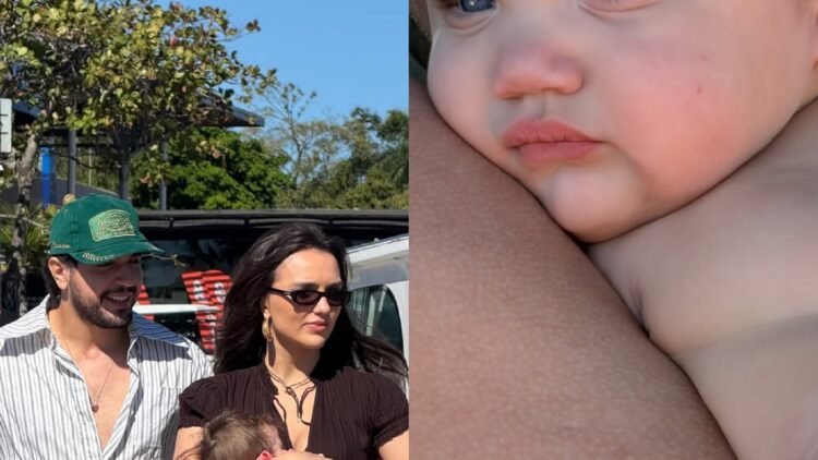 Zuza Helena, filha de Rafa Kalimann e Nattan, protagoniza passeio de lancha em família 1 Zuza Helena, filha de Rafa Kalimann e Nattan, protagoniza passeio de lancha em família
