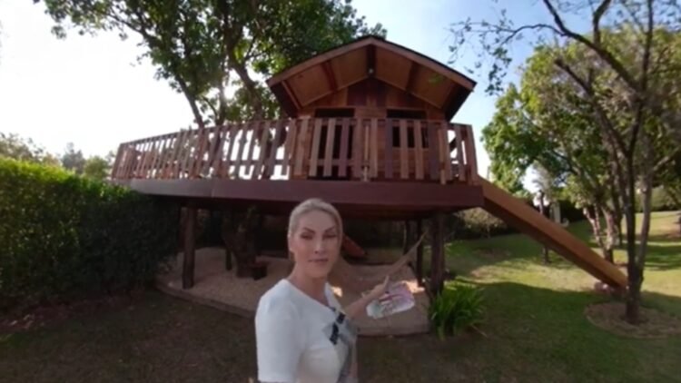 Mansão de Ana Hickmann revela casa na árvore de dois andares com design exclusivo 1 Mansão de Ana Hickmann revela casa na árvore de dois andares com design exclusivo