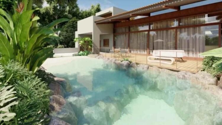 Mansão de Viih Tube na Granja Viana revela piscina com design de prainha e lazer completo