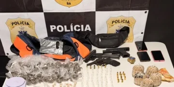 apreensão em Cruz das Almas: armas, drogas, munições