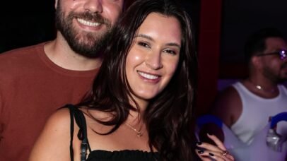 Bia Bonemer prestigia evento no Rio de Janeiro ao lado do namorado piloto Caio Freitas