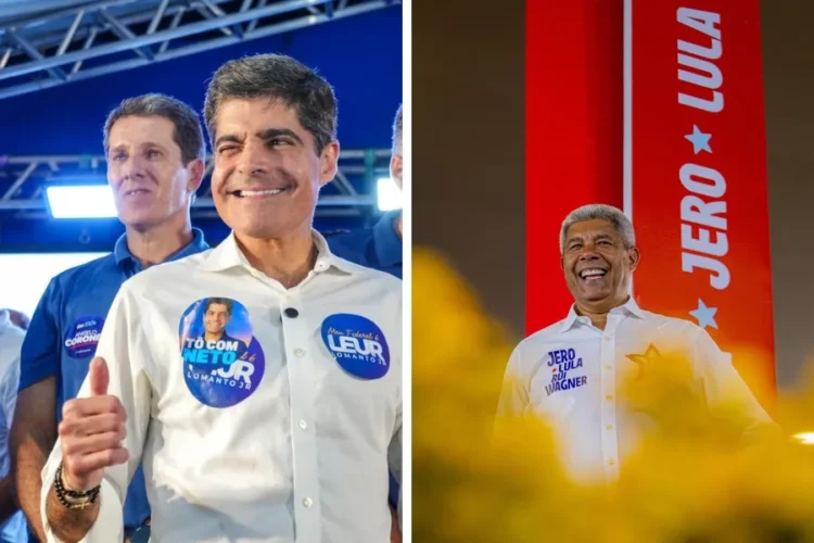 Paraná Pesquisas mostra ACM Neto à frente de Jerônimo no 2º turno na Bahia 1 ACM Neto e Jerônimo Rodrigues