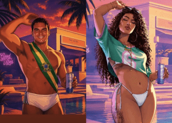 Inteligência artificial: vídeo de Flávio Bolsonaro em sunga com estética de GTA VI gera debate eleitoral