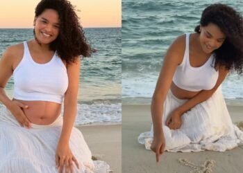 Lucy Ramos revela o nome escolhido para a segunda filha em anúncio na praia